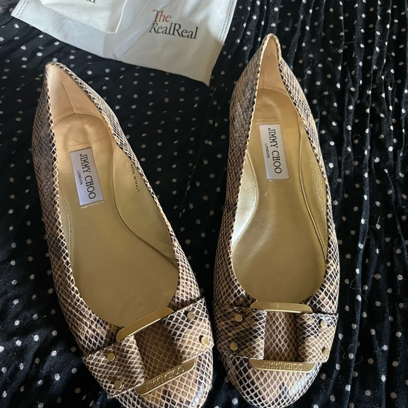 Jimmy Choo | Shoes | Stunning Authentic Jimmy Choo Leather Flats | Poshmark